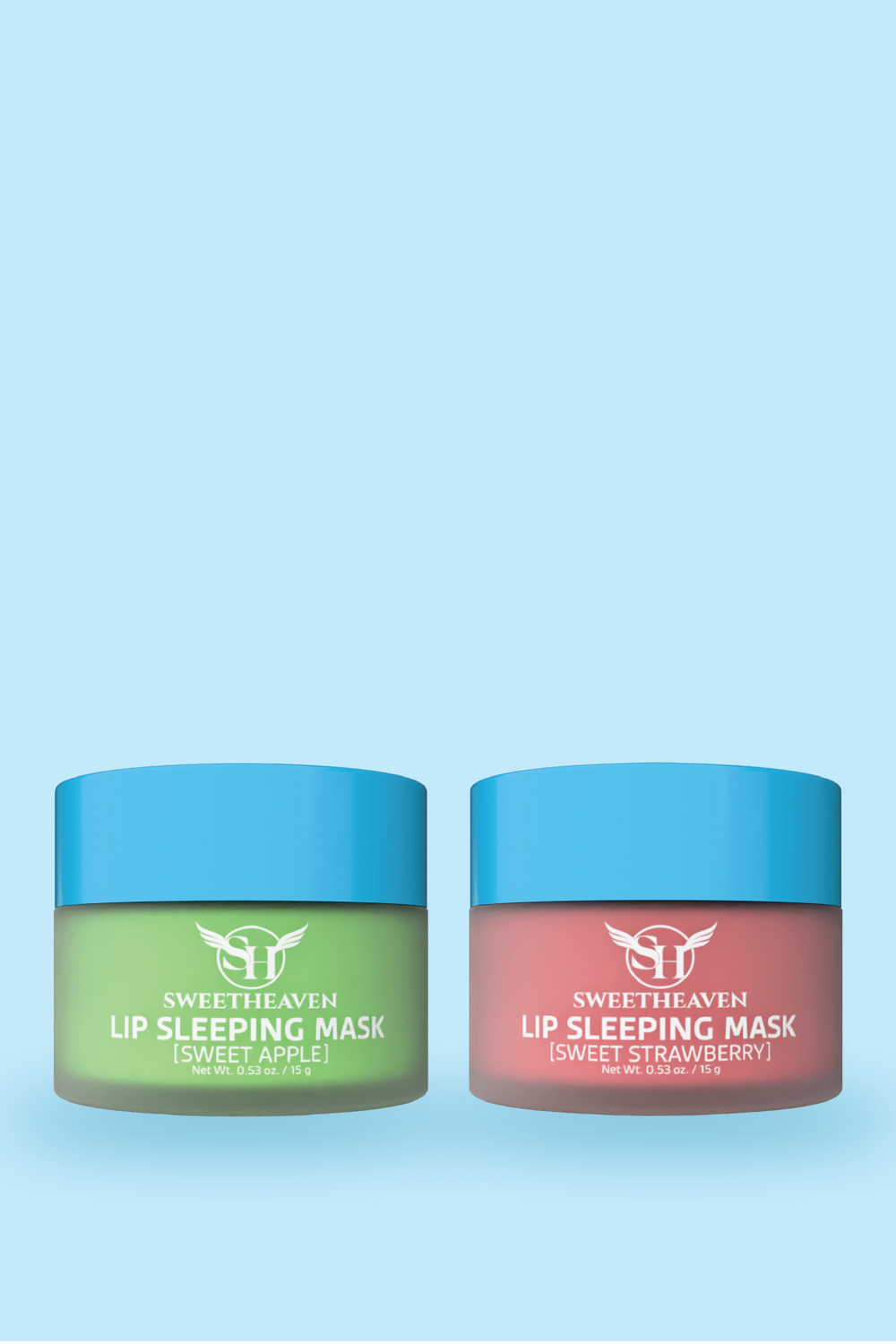 lip sleeping masks sweet strawberry and sweet apple set