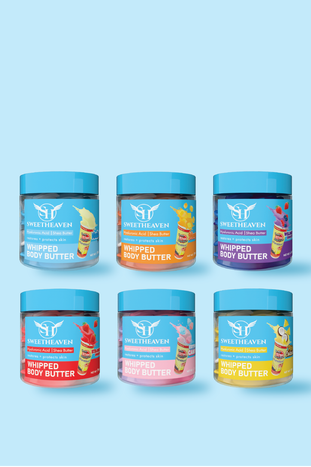 whipped body butter complete set