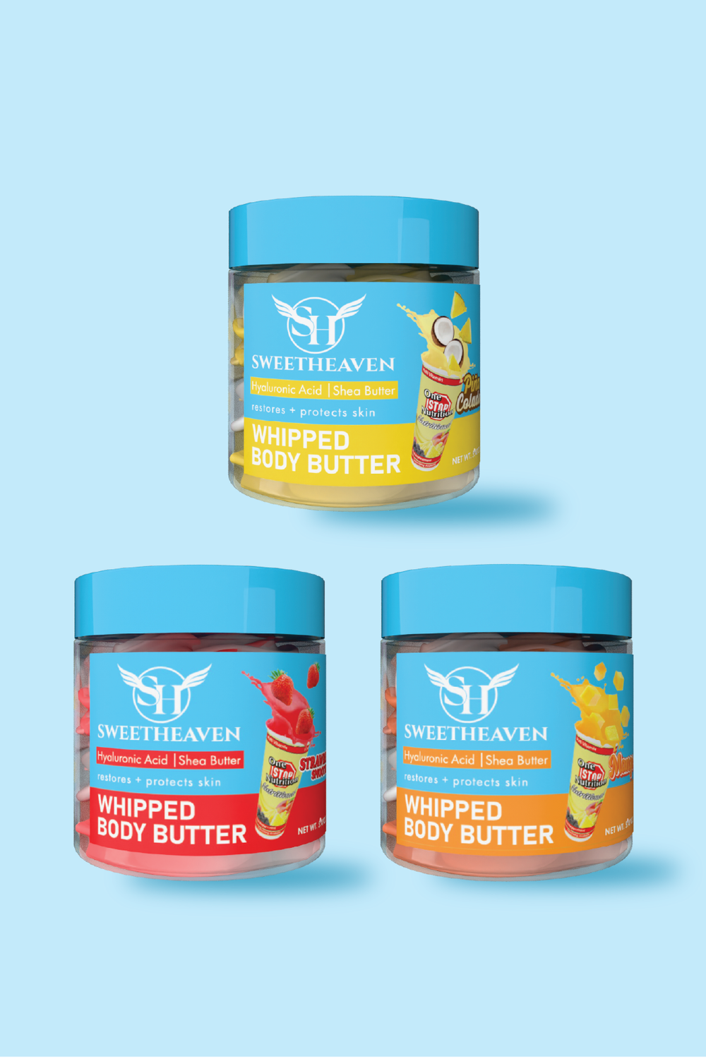 whipped body butter complete set tropical